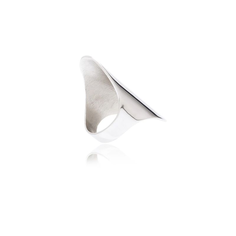 Silver Sidereal Polished Ring image