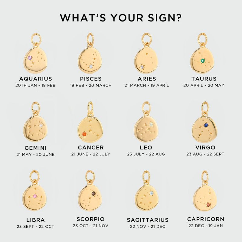 Inari Zodiac Cancer Gold Vermeil Necklace image