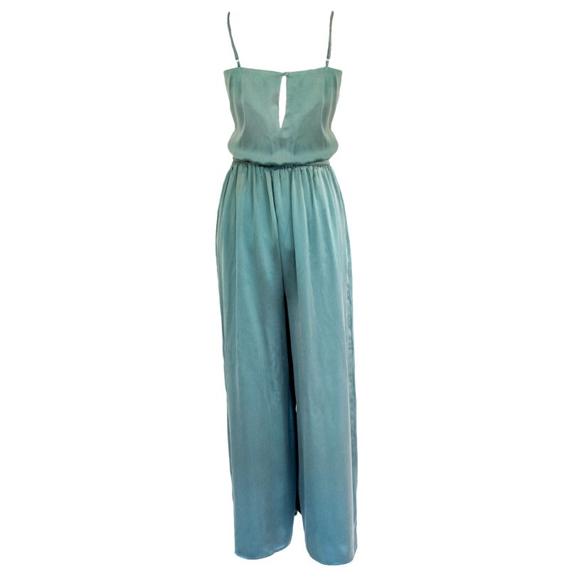 The Flowered Milkweed Jumpsuit - Green image