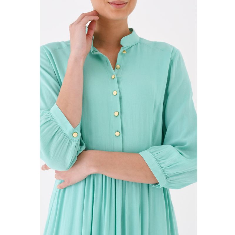 Anastasia Dress Pale Turquoise Rayon image