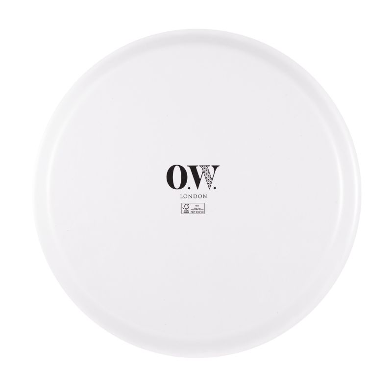 Maze Grey White Round Tray image