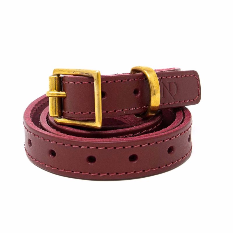 Carnaby Oxblood Leather Skinny Belt image