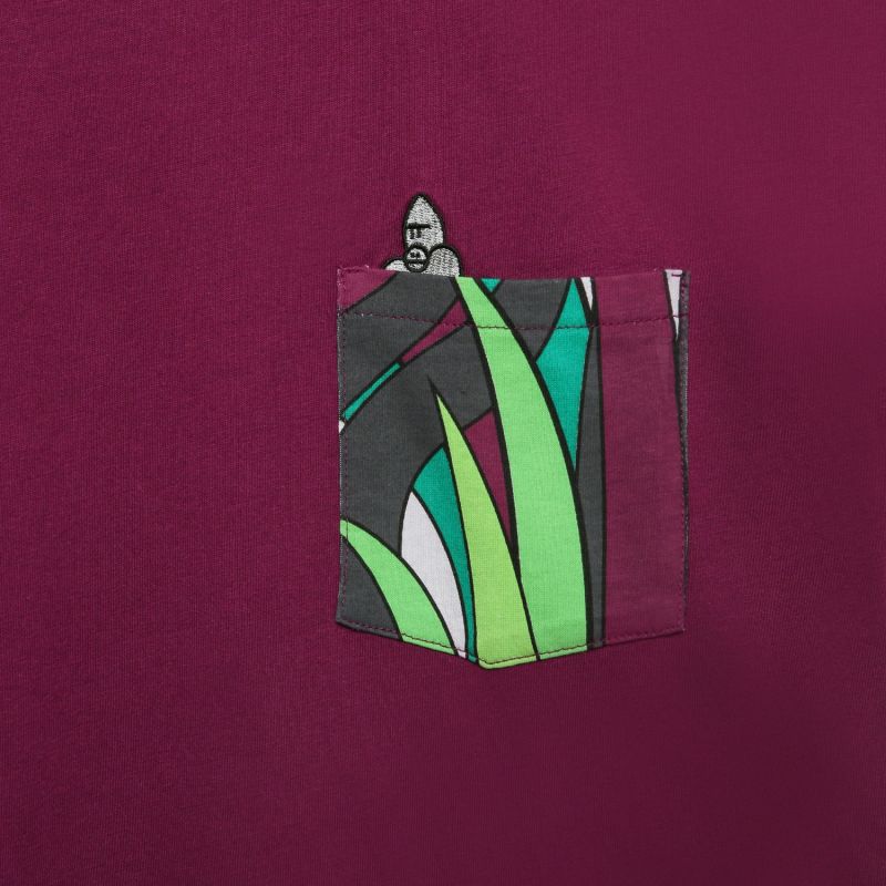 Virunga Mens Pocket T - Pink & Purple image