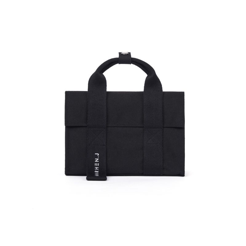 Canvas Shoulder Bag - Roy Nano - All Black image