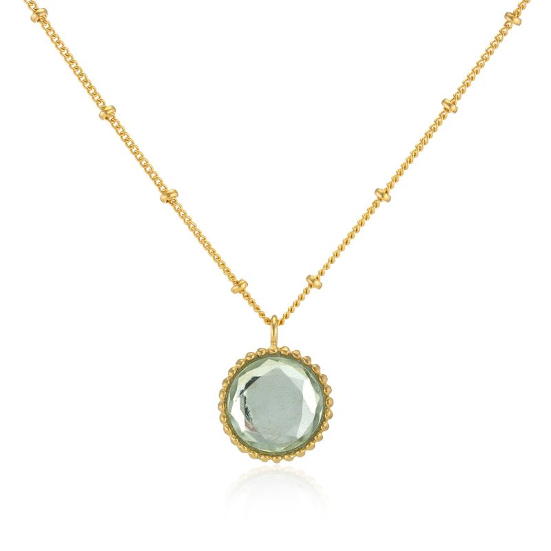 Barcelona August Birthstone Necklace Green Amethyst image