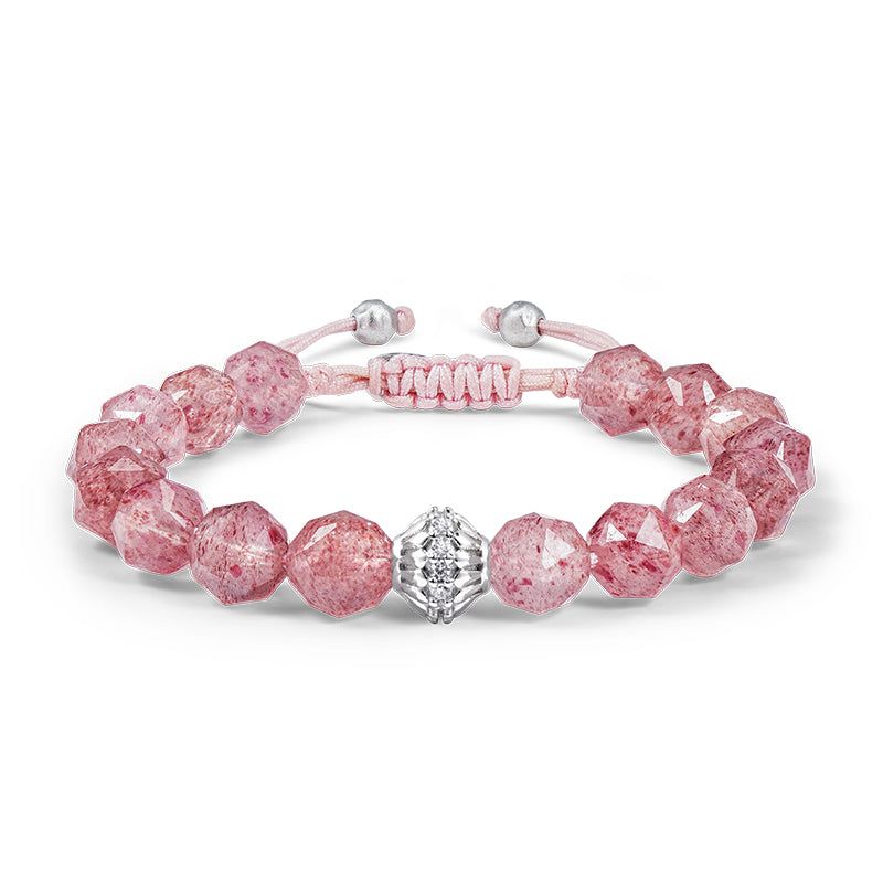 Cloudberry Strawberry Quartz Beaded Bracelet image