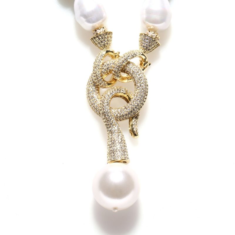 Mother Of Pearl Necklace With Hook Pendant image