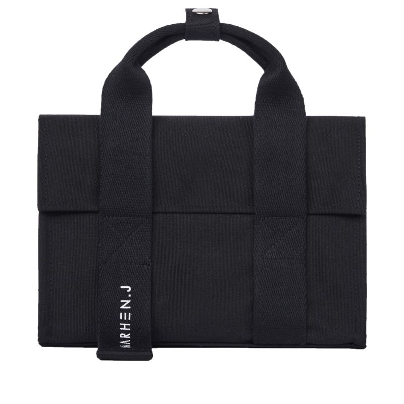 Canvas Shoulder Bag - Roy Nano - All Black image