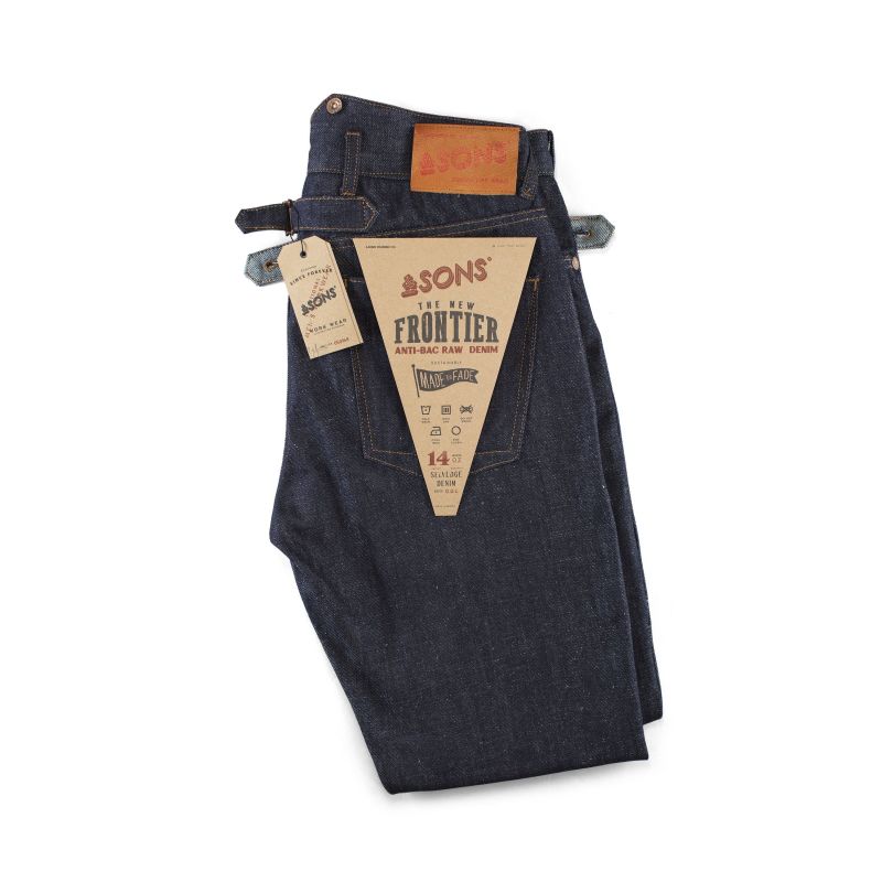 The New Frontier 14Oz Selvedge Anti-Bac Raw Denim Jeans image