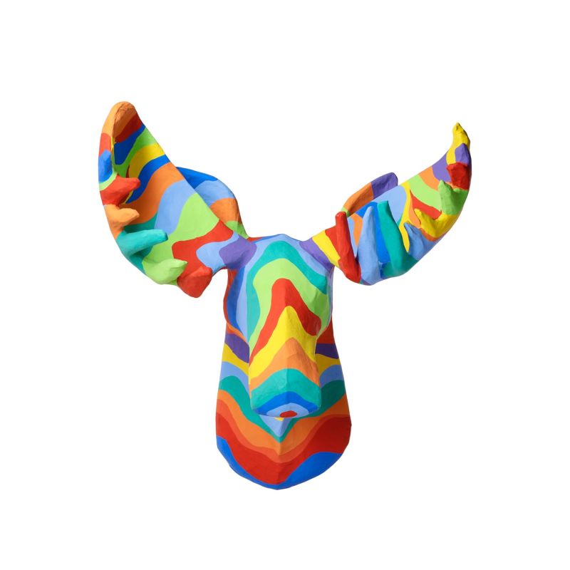 Papier Mache Rainbow Moose image