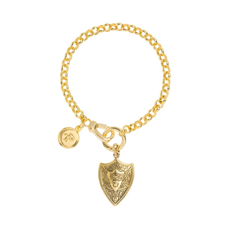 Gold Belcher Joan Of Arc Bracelet image