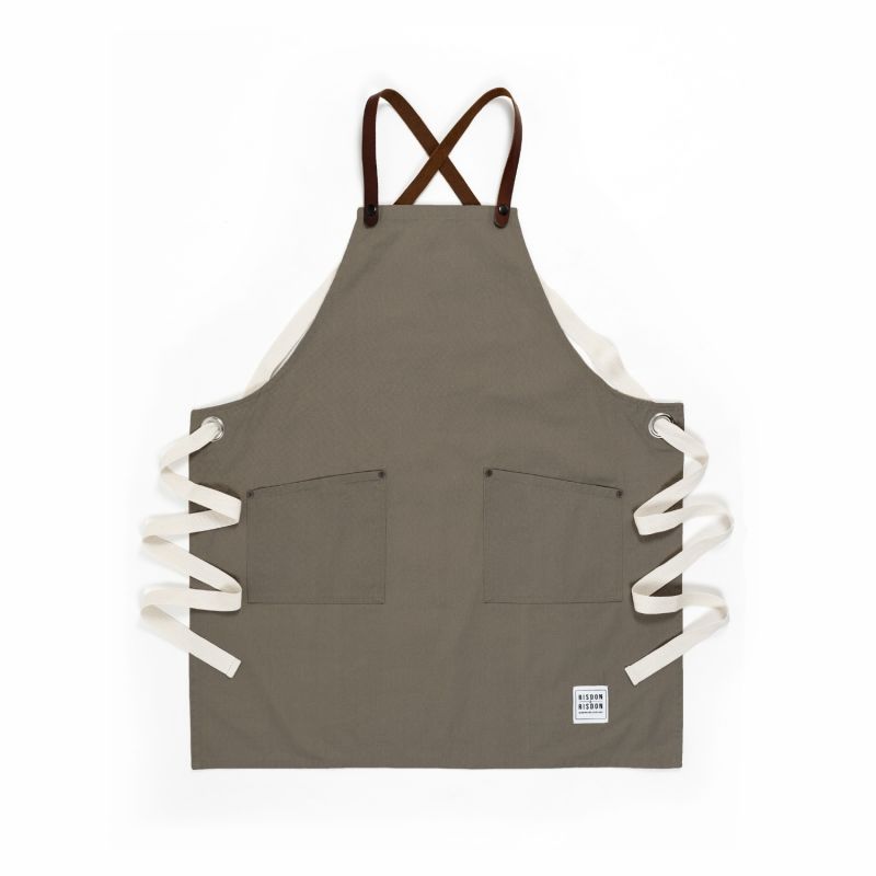 Studio Cross Back Apron - Taupe image