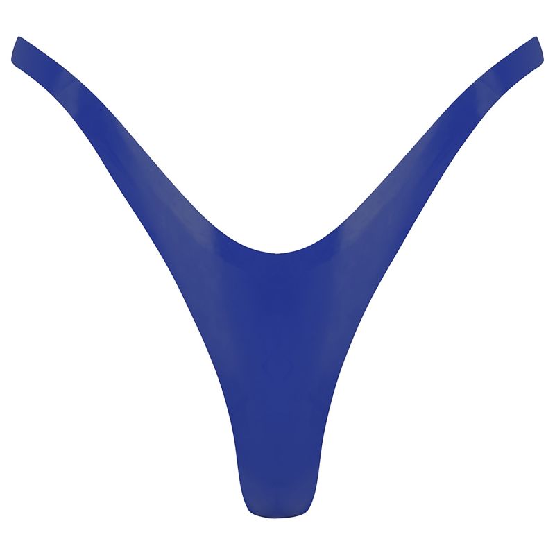 Latex G-String - Blue image