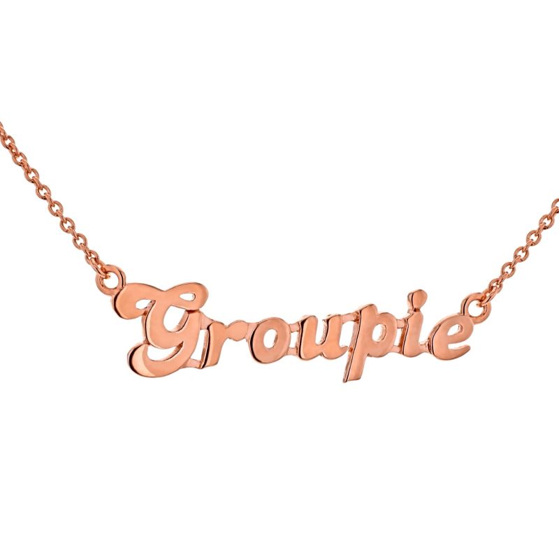 Single 18Ct Rose Gold-Plated Necklace image