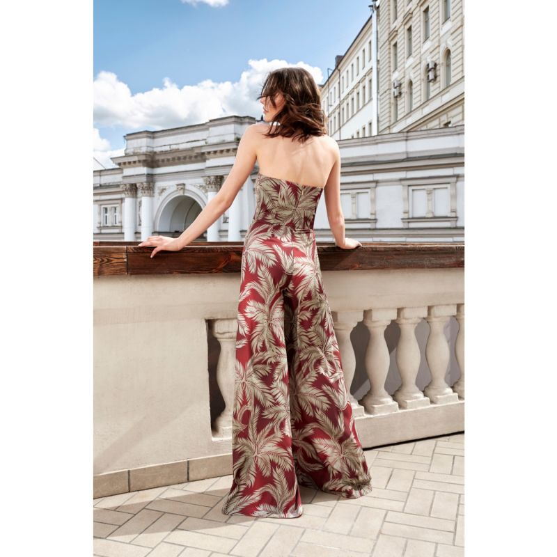 Riri Floral Pallazo Pant Corset Jumpsuit image