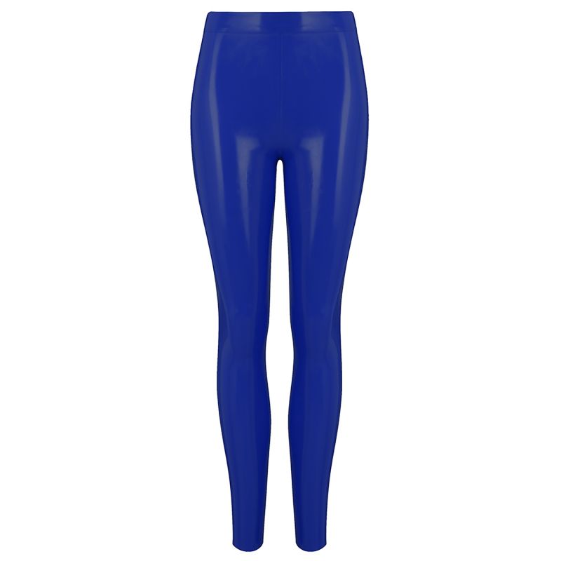 Latex Leggings - Blue image