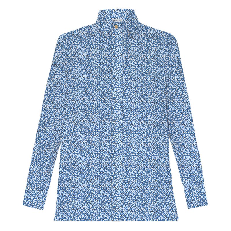 Jane Blue Printed Shirt image