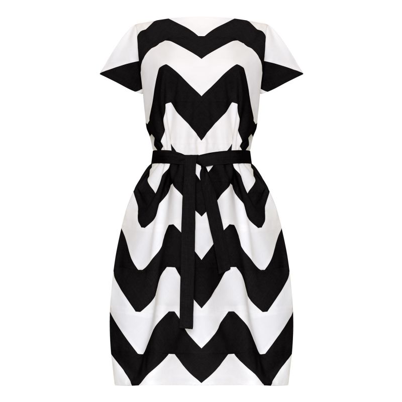 Organic Cotton Venus Dress In Monochrome image