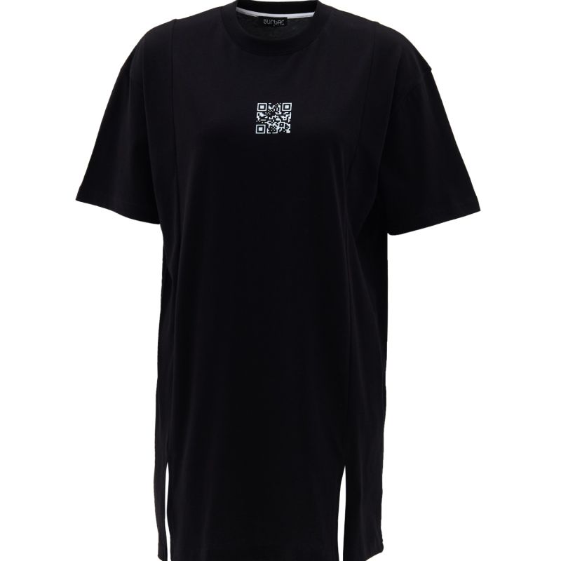 Qr Code Mini Dress - Black image