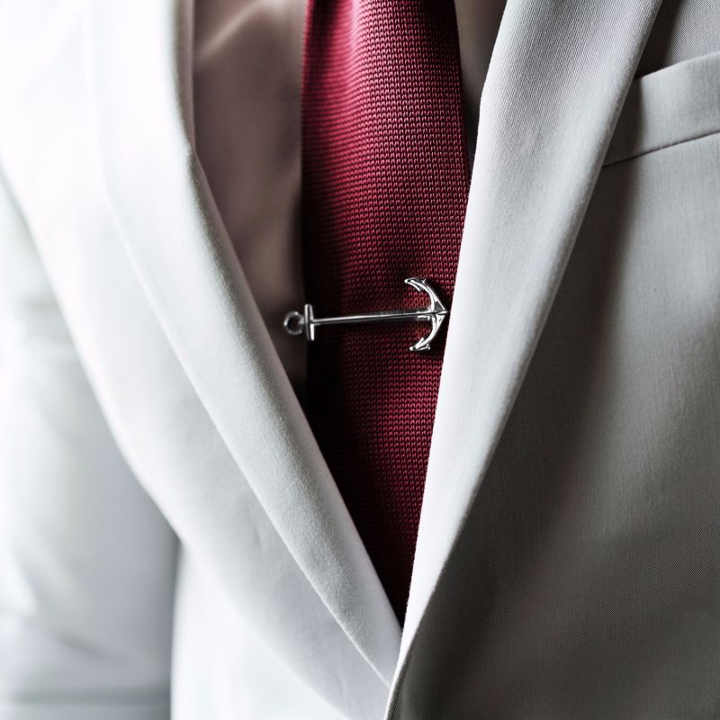 Descend Silver Tie Bar image