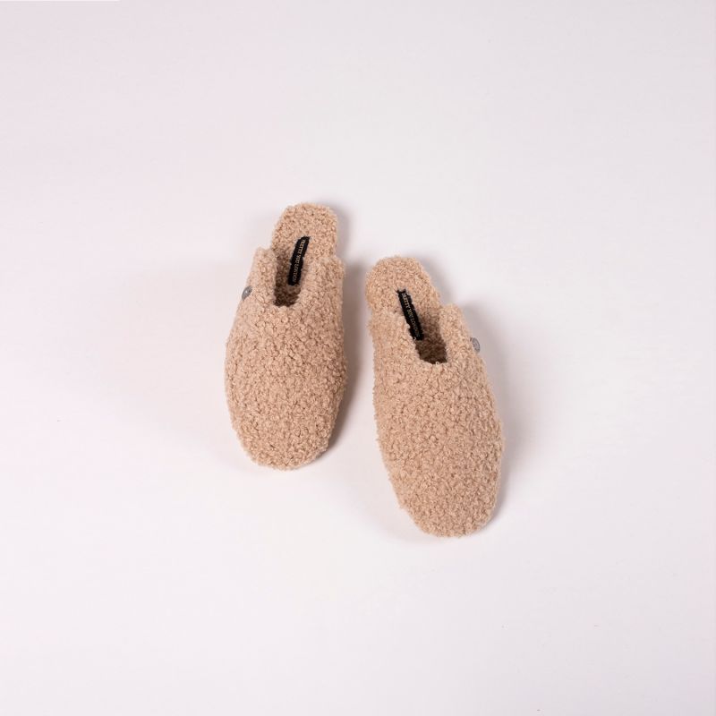 Carla Indoor Outdoor Mule Slippers In Natural image