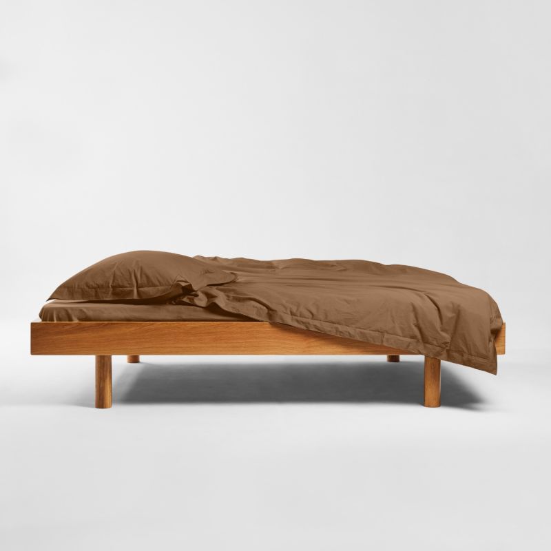Queen Fitted Sheet In Carob image