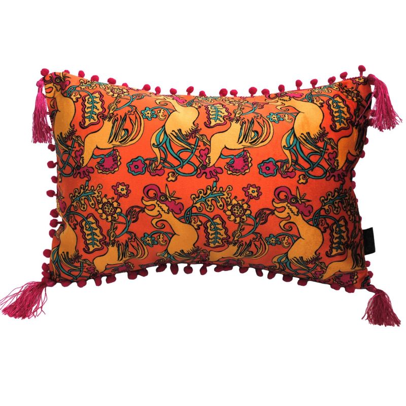 The Country Chicken Orange Rectangle Cushion image