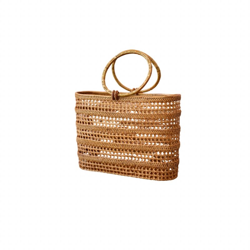 Margot Round Handle Rattan Tote image