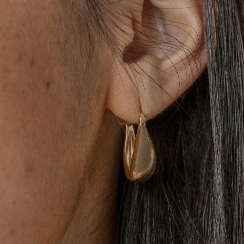 Gobi Hoop Earrings - 18K Gold Vermeil image
