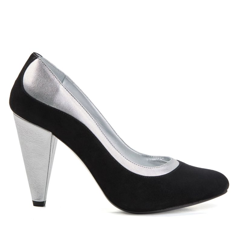 Jemima Black & Silver Pumps image