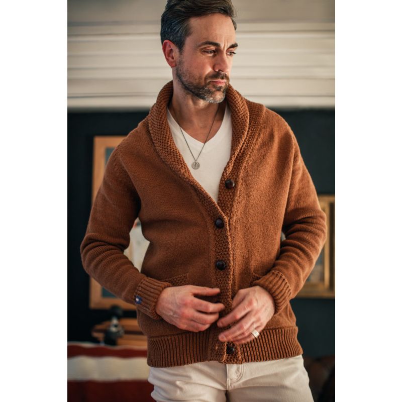 &Sons Turner Cardigan Rust image