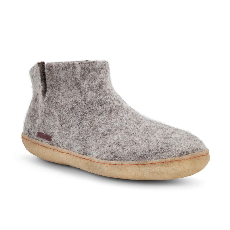 Women's Classic Boot - Grey With Natural Crepe Rubber Sole image