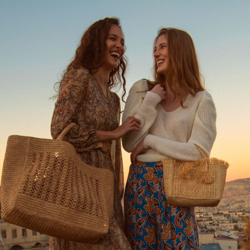 Raffia Basket - Natural image