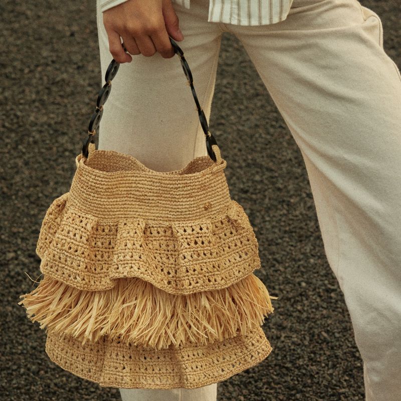 Raffia JUNE bag - Natural image