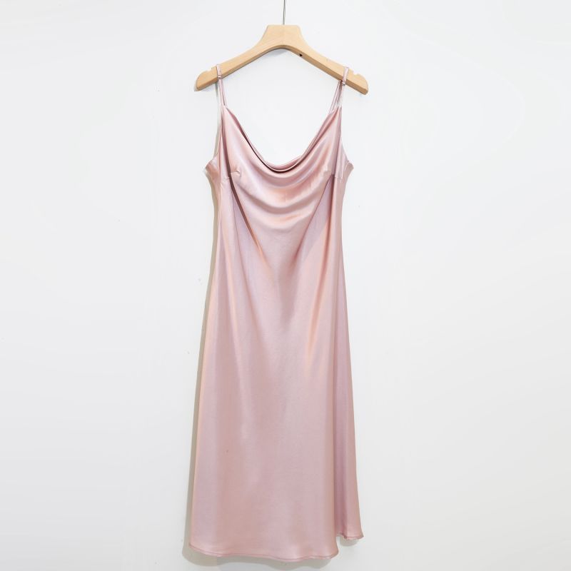 Rebirth Of Venus Pure Silk Slip Dress - Baby Pink image