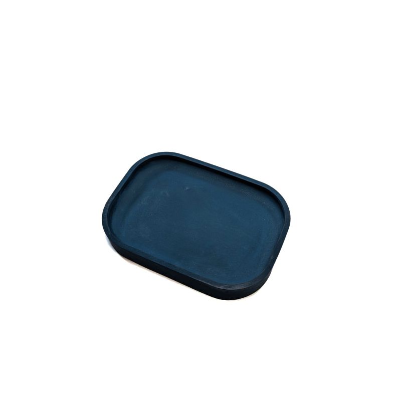 Rectangle Sparkly Stone Tray - Ocean Blue image