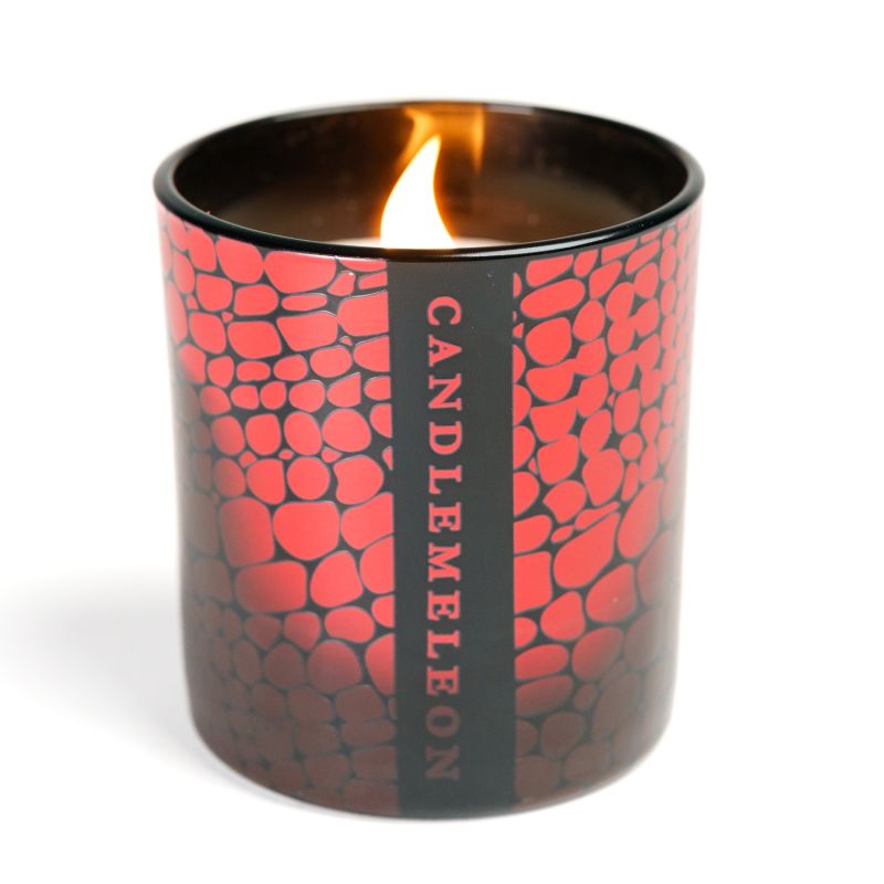 Red Snake Soy Wax Wood Wick Candle  – Pink Peppercorn, Cedarwood & Incense 200G image