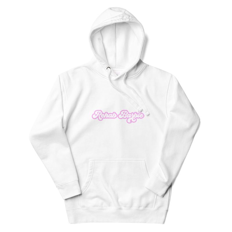 Rehab Barbie Hoodie In White image