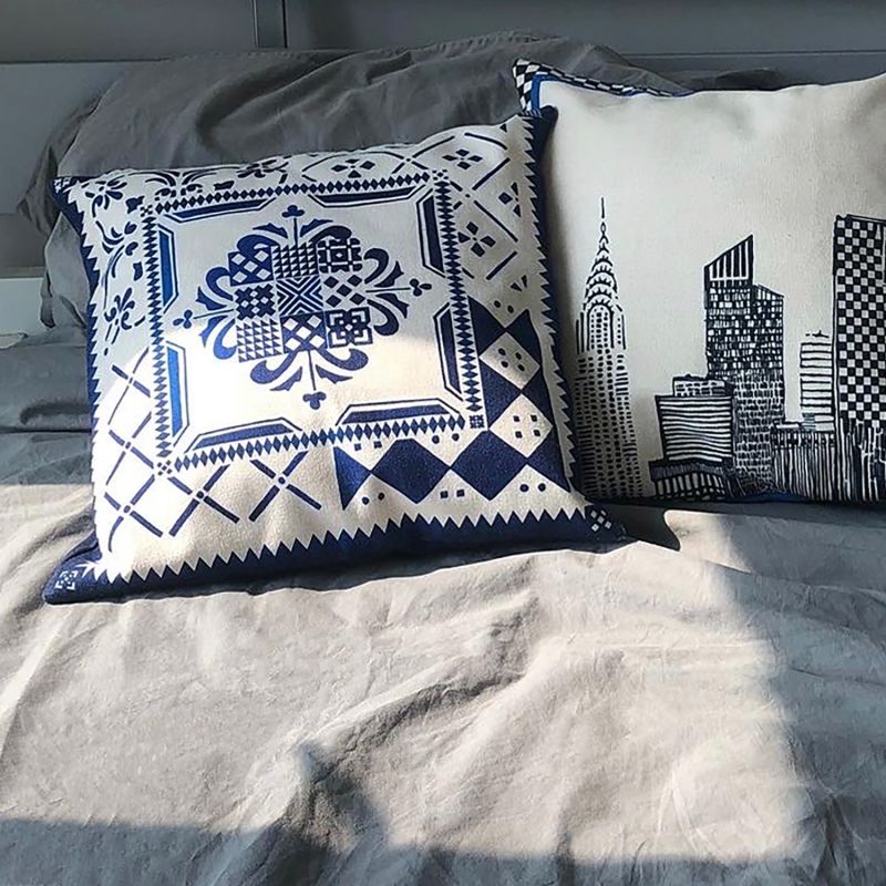 The Portugal Blue Azulejos Cushion Cover image