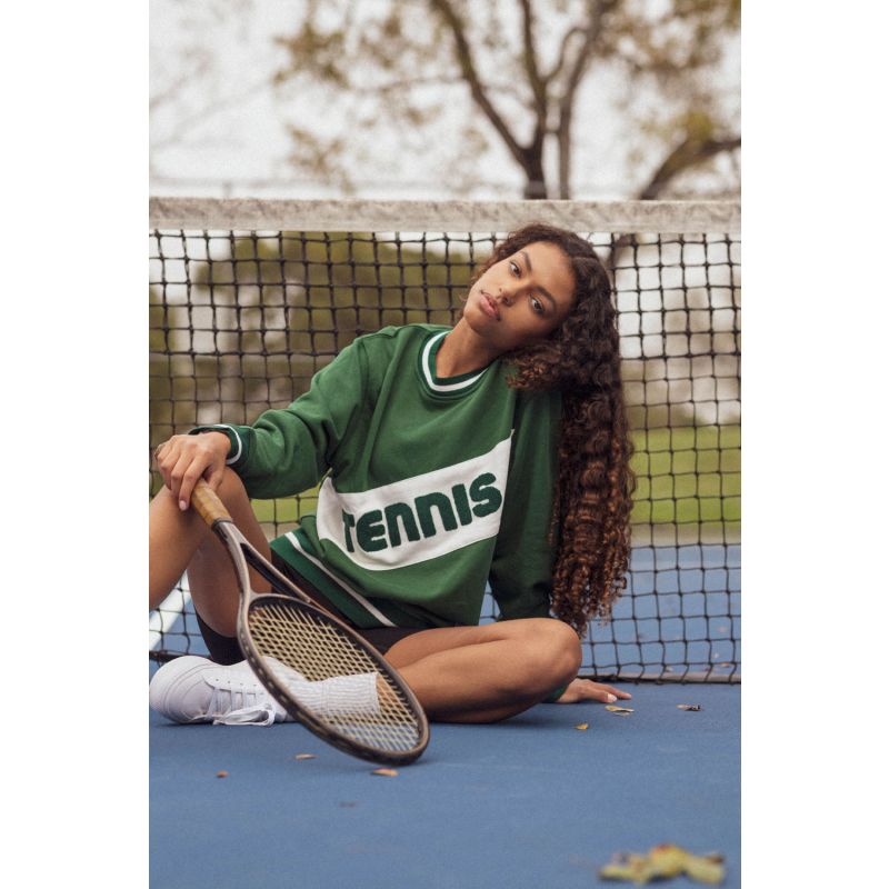 Retro Block Tennis Sweatshirt image