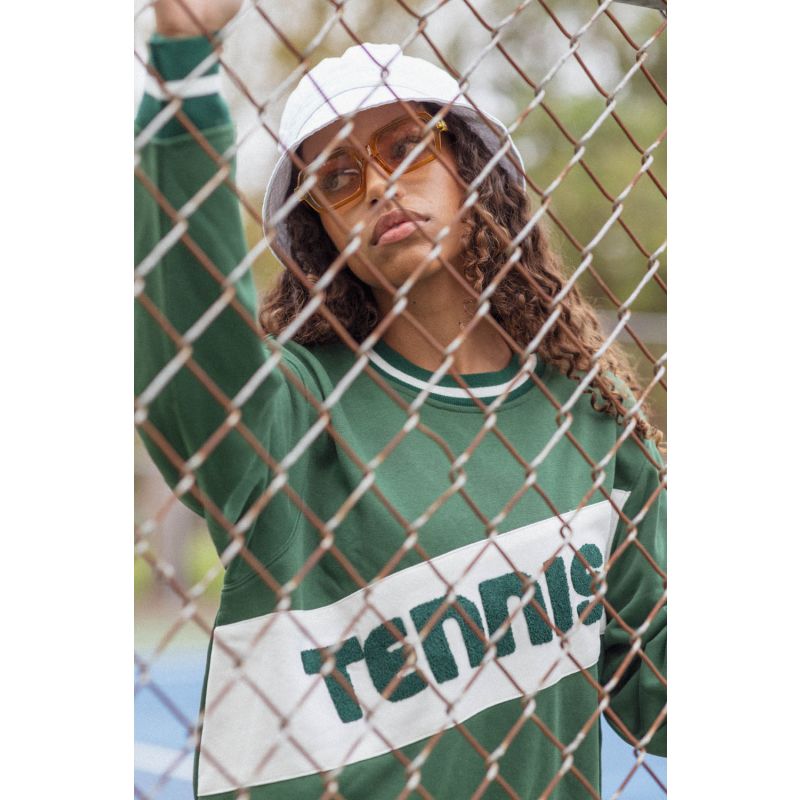 Retro Block Tennis Sweatshirt image