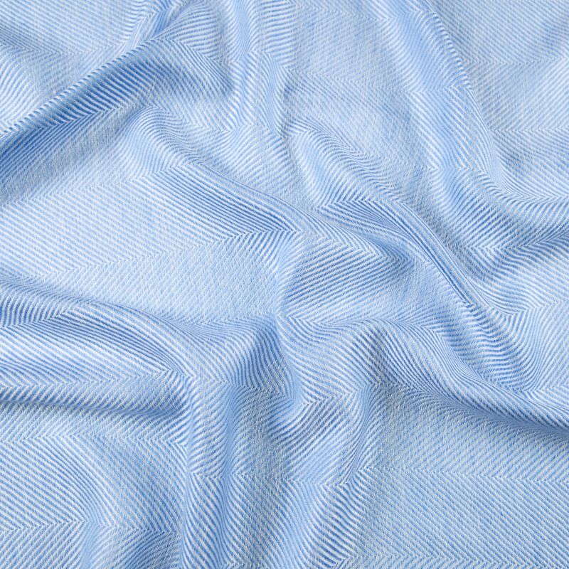 Marquee Azure Herringbone Cashmere & Silk Stole image