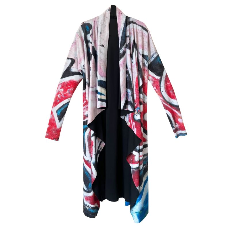 Reversible Graffiti Duster Coat image