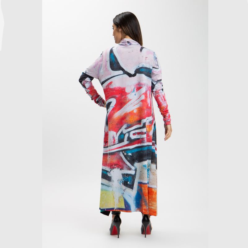 Reversible Graffiti Duster Coat image