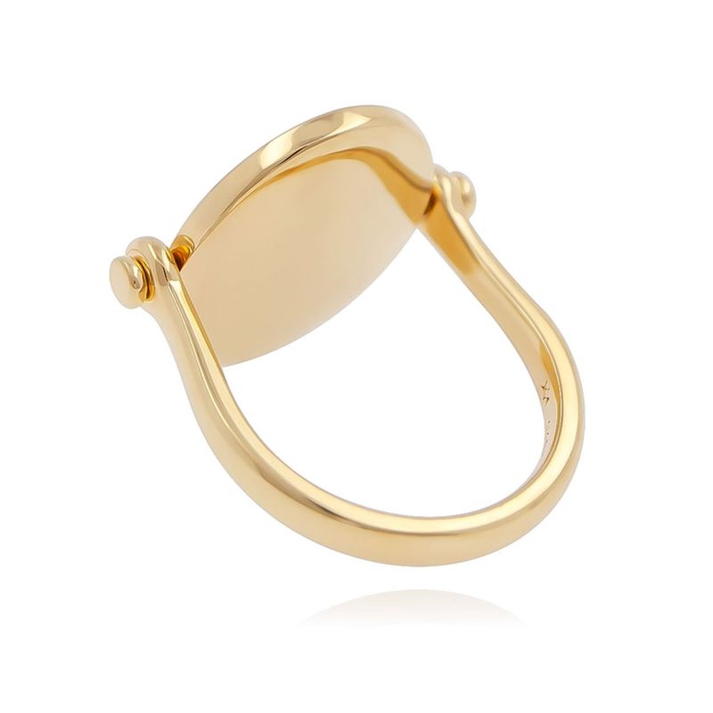 Mother Of Pearl Flip Mirror Ring image