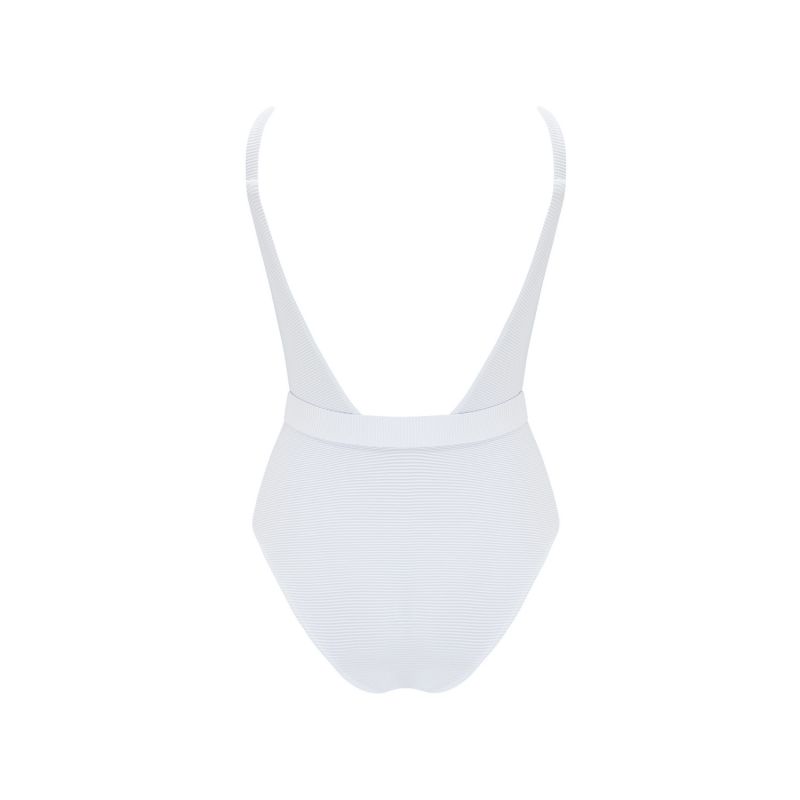 'Elle'' Reversible One Piece In White Seagrass image