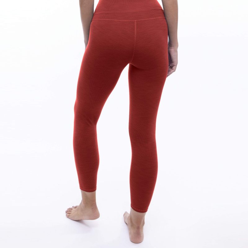 Rib High Waisted Legging - Cayenne image