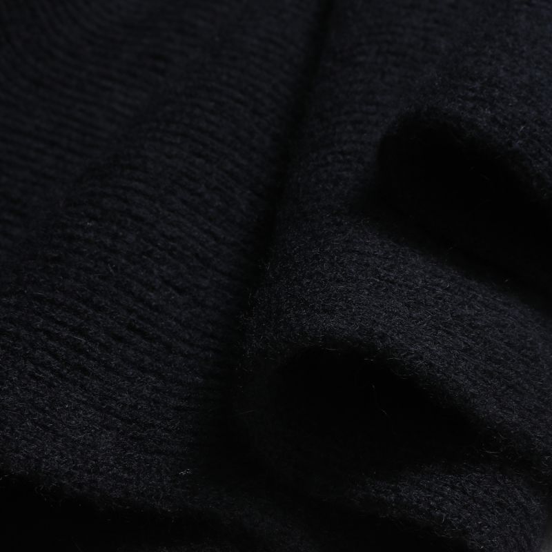 Ribbed Cashmere Scarf - Black image