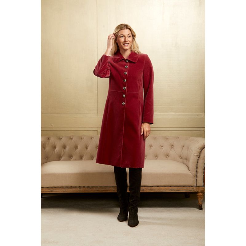 Rose Pink Velvet Coat image