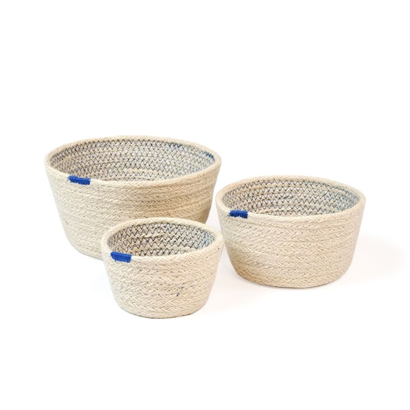 Amari Bowl In Blue - Set Of 3 image